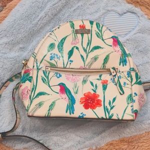 Hummingbird and floral Kate Spade Backpack